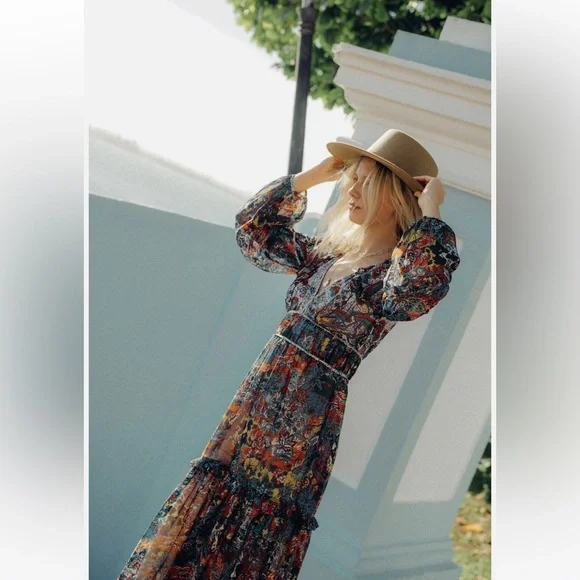 Anthropologie x Maeve Annabella Floral Maxi Dress - Picture 4 of 7